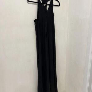 Cuyana Black Silk Maxi Dress